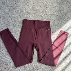 Women's Burgundy Leggings by DFYNE